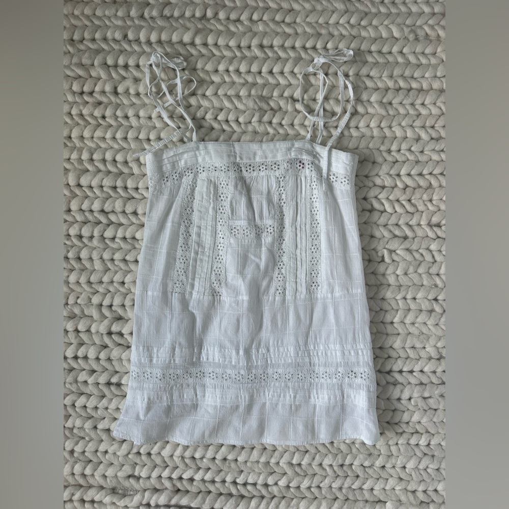Edikted August Cotton Lace Mini Dress Size Small